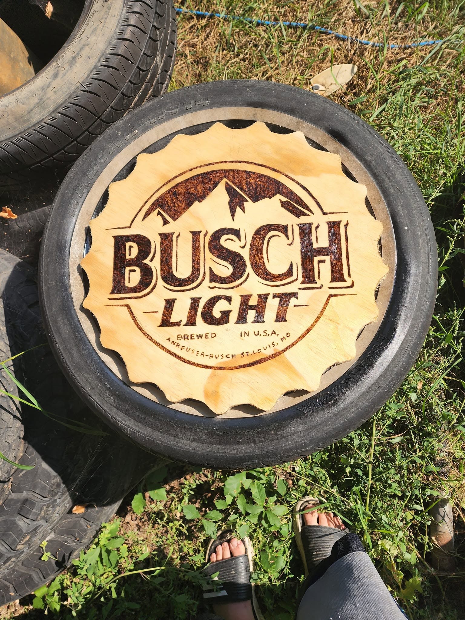 Custom Busch Light sign